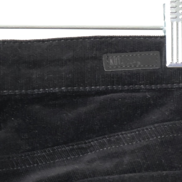 KUT From The Kloth Diana Stretch Corduroy Skinny Black Pants SIZE 6 - Picture 10 of 13